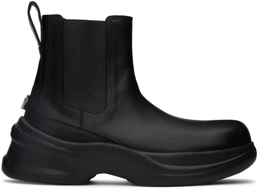 Wooyoungmi Black Leather Chelsea Boots