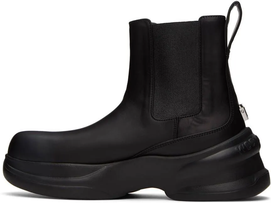 Wooyoungmi Black Leather Chelsea Boots