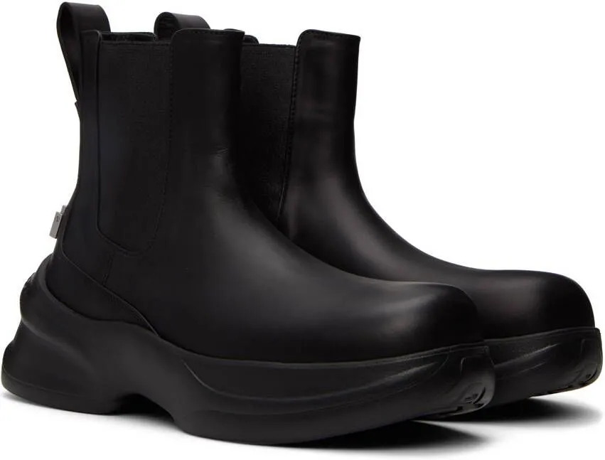 Wooyoungmi Black Leather Chelsea Boots