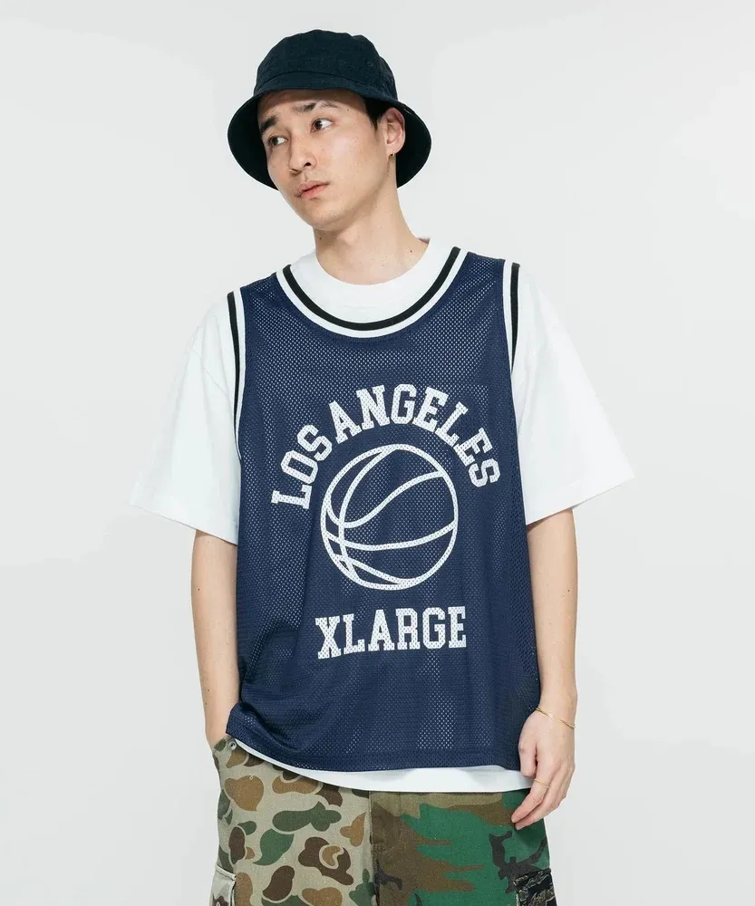 X-Large  |Unisex Street Style Plain Oversized Logo Tanks