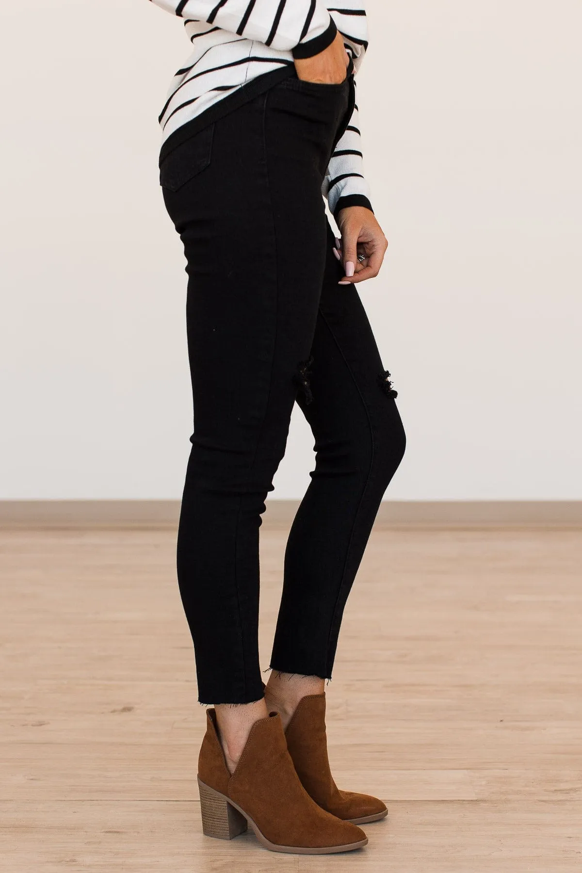 YMI Button Fly Skinny Jeans- Gemma Wash