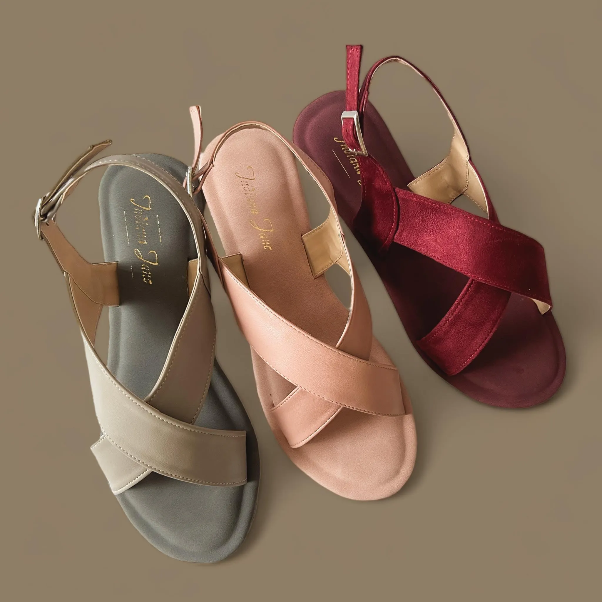 YUMI Crisscross Flat Sandals 2.0