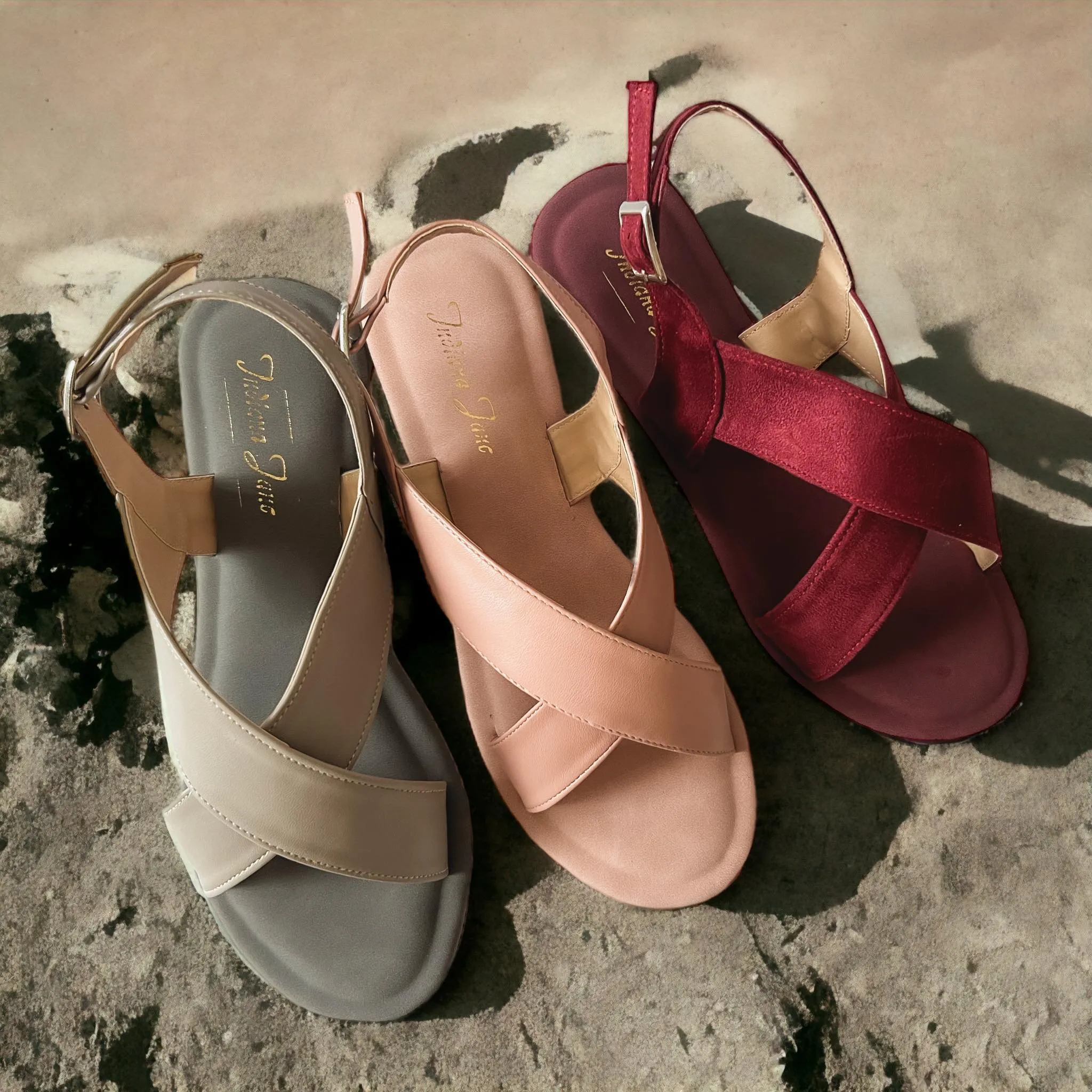 YUMI Crisscross Flat Sandals 2.0