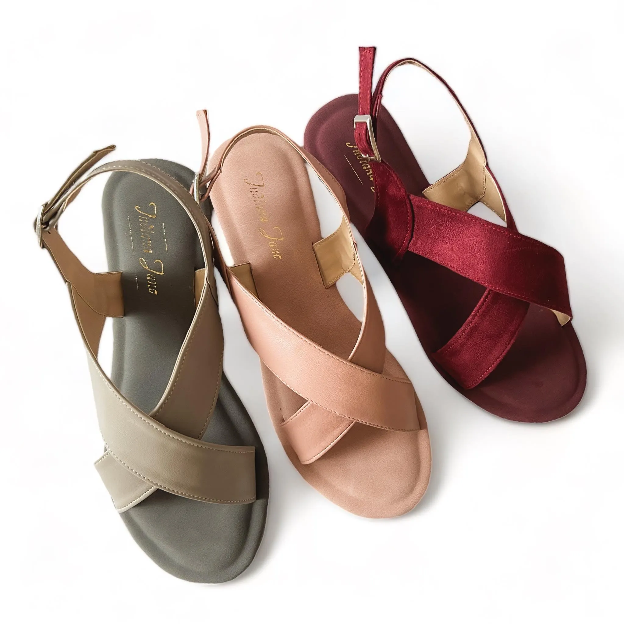 YUMI Crisscross Flat Sandals 2.0