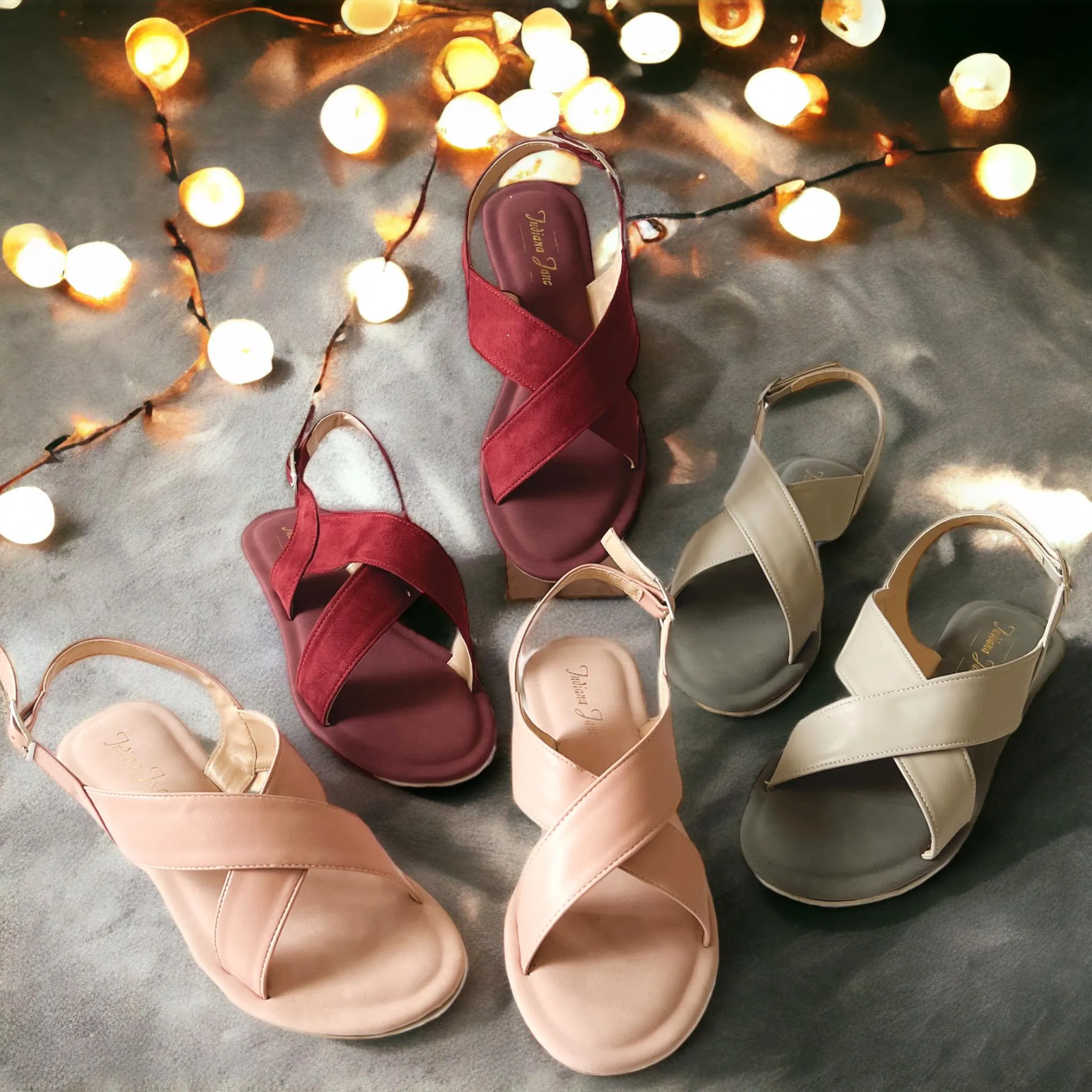 YUMI Crisscross Flat Sandals 2.0